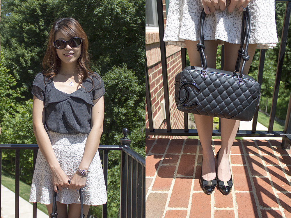 outfit of the day: 50 shades of black and white