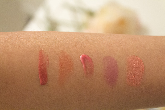 my 5 favorite lip products - swatches