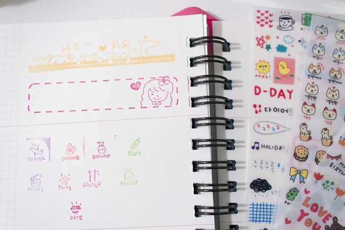 Rubber stamps from Aliexpress