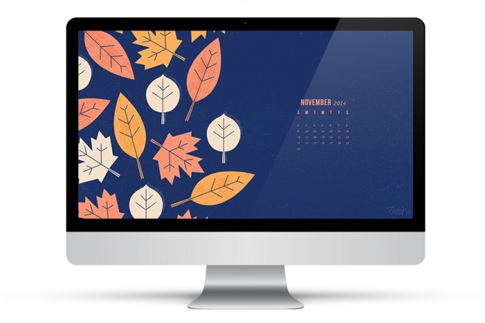 November desktop, iPad, and iPhone wallpaper from Sarah Hearts