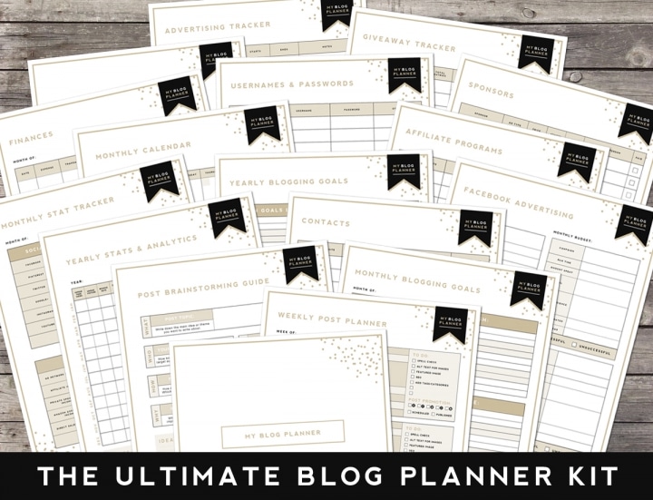 free blog planner kit by Designer Blogs