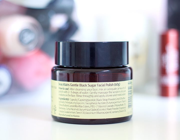 Klairs Gentle Black Sugar Facial Polish review // Geeky Posh