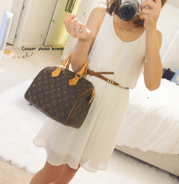 OOTD louis vuitton speedy 25 // Geeky Posh