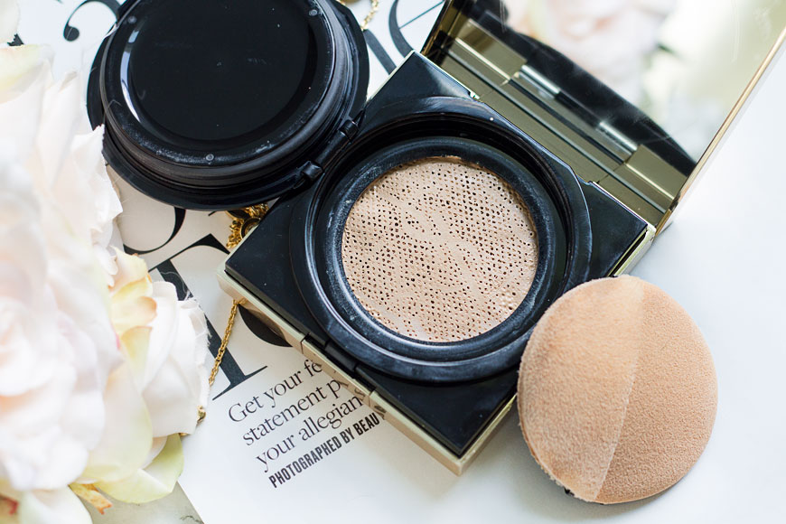 Glow on the go: the YSL Touche Éclat Cushion Foundation review + swatch