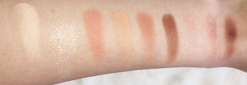 dasique shadow palette sugar brownie swatches