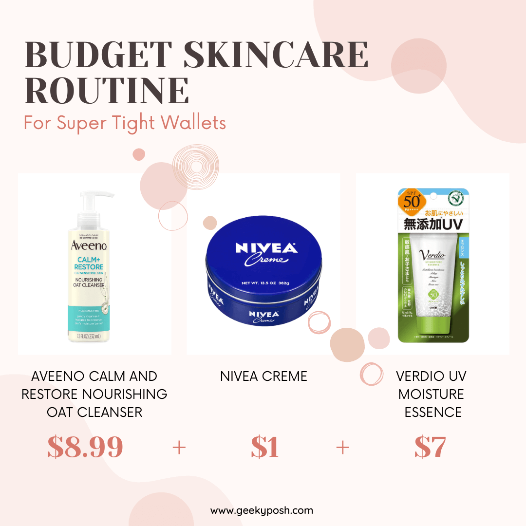 Budget Skincare Routine