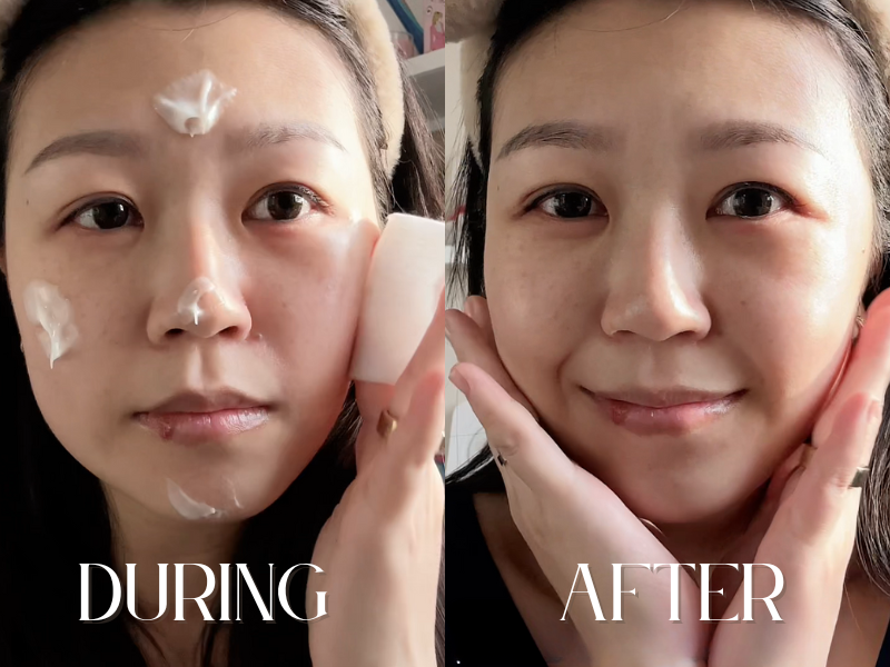 Albion Infinesse Derma Pump Milk during and after